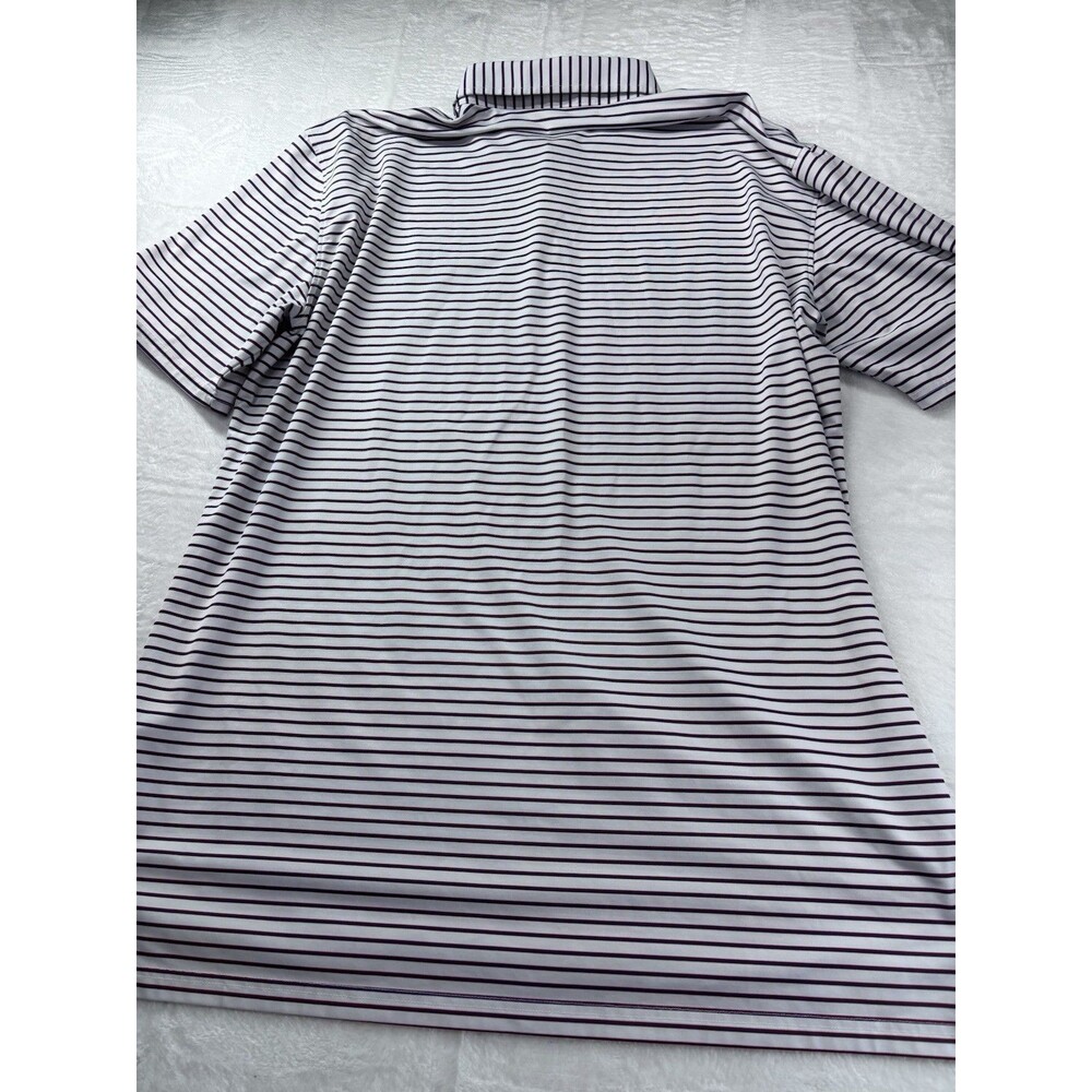 Holderness & Bourne Men's XL Polo Shirt Fried Egg Golf Lido Logo Sutton Striped - Picture 6 of 12